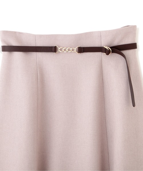 PROPORTION BODY DRESSING（プロポーションボディドレッシング）の「ベルトデザインチューリップフレアＳＫ / 1212220017（スカート・レディース・ネイビー/ベージュ/ライトグリーン・MEDIUM/SMALL）」の14枚目の写真