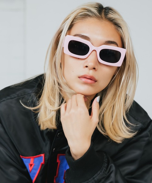 ROOPTOKYO（ループトウキョウ）の「GRUNGEGLASSES/グランジグラス TRUMP サングラス Y2K スクエア（サングラス・メンズ・ピンク・FREE）」の14枚目の写真