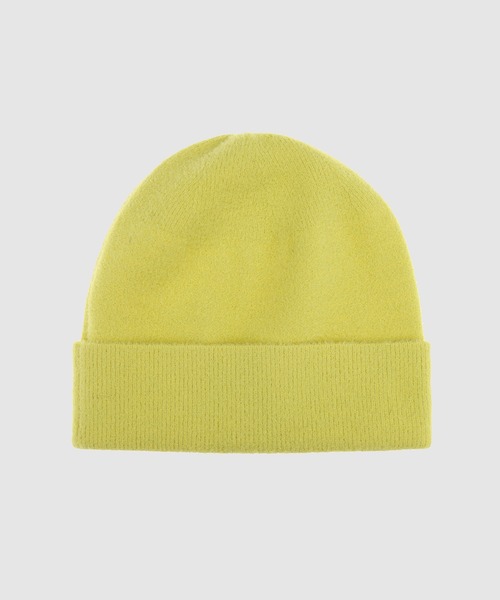 Feng Chen Wang(フェン・チェン・ワン)の「Label beanie(ニットキャップ/ビーニー・メンズ・イエロー・ONE SIZE)」の2枚目の写真