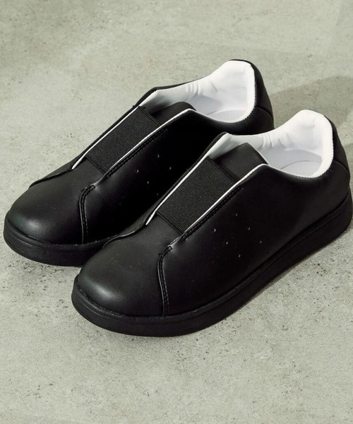 AMERICAN HOLIC（アメリカンホリック）の「スリッポンスニーカー（スニーカー・レディース・ブラック/ホワイト・M/S/L）」の2枚目の写真