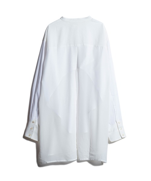 LAYMEE（レイミー）の「Morisot shire shirt / モリゾシアシャツ（シャツ/ブラウス・レディース・ベージュ/ホワイト・FREE）」の4枚目の写真