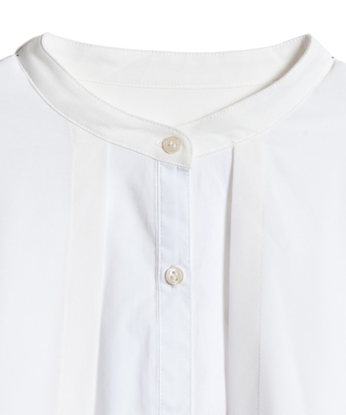 LAYMEE（レイミー）の「Morisot shire shirt / モリゾシアシャツ（シャツ/ブラウス・レディース・ベージュ/ホワイト・FREE）」の5枚目の写真