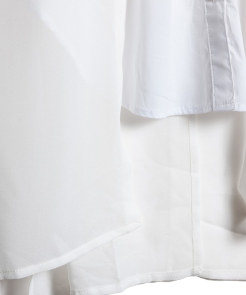 LAYMEE（レイミー）の「Morisot shire shirt / モリゾシアシャツ（シャツ/ブラウス・レディース・ベージュ/ホワイト・FREE）」の6枚目の写真