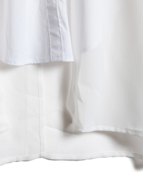 LAYMEE（レイミー）の「Morisot shire shirt / モリゾシアシャツ（シャツ/ブラウス・レディース・ベージュ/ホワイト・FREE）」の7枚目の写真