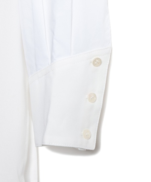 LAYMEE（レイミー）の「Morisot shire shirt / モリゾシアシャツ（シャツ/ブラウス・レディース・ベージュ/ホワイト・FREE）」の8枚目の写真