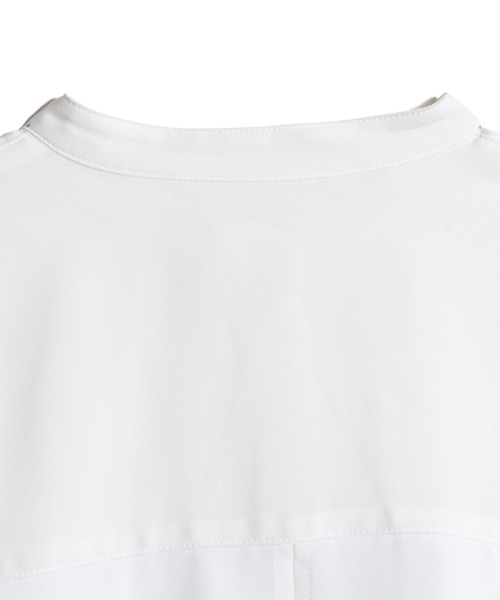 LAYMEE（レイミー）の「Morisot shire shirt / モリゾシアシャツ（シャツ/ブラウス・レディース・ベージュ/ホワイト・FREE）」の9枚目の写真