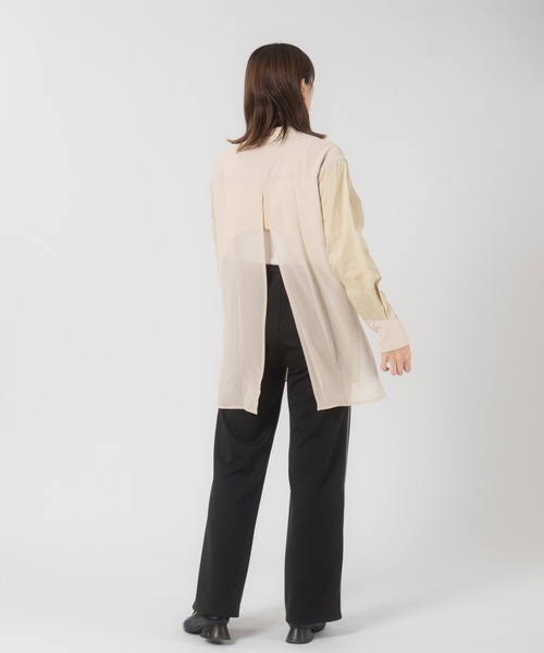 LAYMEE（レイミー）の「Morisot shire shirt / モリゾシアシャツ（シャツ/ブラウス・レディース・ベージュ/ホワイト・FREE）」の17枚目の写真