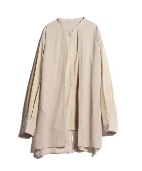 LAYMEE（レイミー）の「Morisot shire shirt / モリゾシアシャツ（シャツ/ブラウス・レディース・ベージュ/ホワイト・FREE）」の22枚目の写真