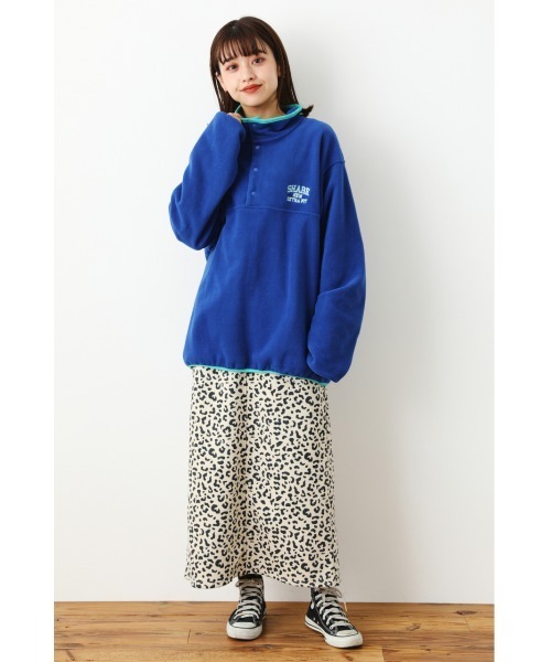 RODEO CROWNS WIDE BOWL（ロデオクラウンズワイドボウル）の「SHARE フリースハーフボタンプルオーバー（その他トップス・レディース・ブラック/アイボリー/ダークグリーン/ブルー・FREE）」の8枚目の写真