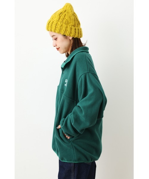 RODEO CROWNS WIDE BOWL（ロデオクラウンズワイドボウル）の「SHARE フリースハーフボタンプルオーバー（その他トップス・レディース・ブラック/アイボリー/ダークグリーン/ブルー・FREE）」の12枚目の写真