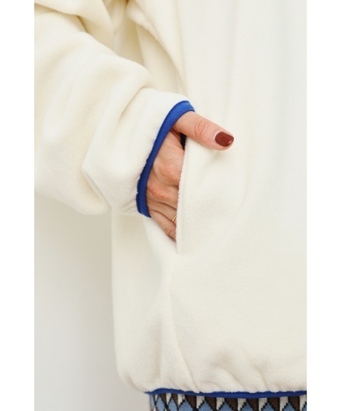 RODEO CROWNS WIDE BOWL（ロデオクラウンズワイドボウル）の「SHARE フリースハーフボタンプルオーバー（その他トップス・レディース・ブラック/アイボリー/ダークグリーン/ブルー・FREE）」の22枚目の写真