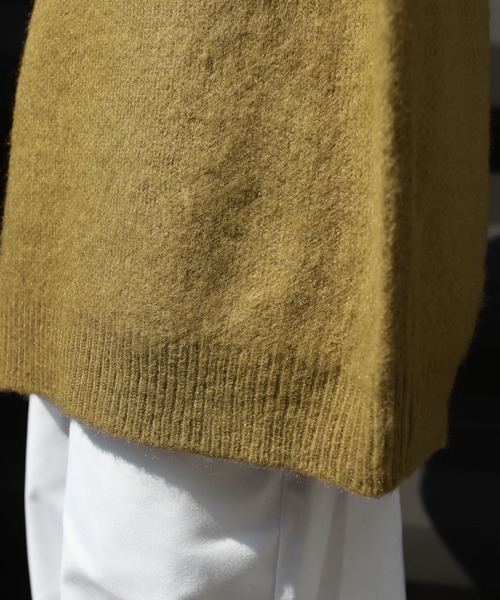 MSG(エムエスジー)の「ビッグシルエットモヘアライククルーニット アーガイル/グラデーション/チェック/フラワー(ニット/セーター・メンズ・ブルー系/ブラック系/チャコール/ブラック/ブラウン系/マスタード/グレー系/ブラウン・S/M/L)」の20枚目の写真