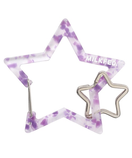 MILKFED.（ミルクフェド）の「NEO STAR CARABINER LIMITED COLOR PURPLE（キーホルダー・レディース・パープル・ONE SIZE）」の3枚目の写真