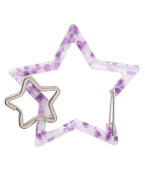 MILKFED.（ミルクフェド）の「NEO STAR CARABINER LIMITED COLOR PURPLE（キーホルダー・レディース・パープル・ONE SIZE）」の5枚目の写真