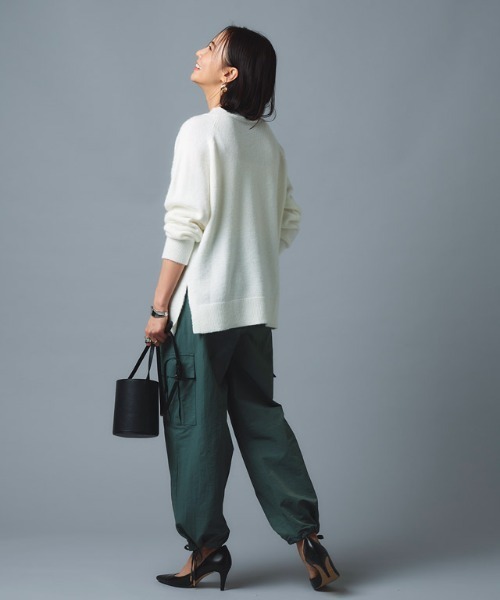 RASW（ラス）の「[RASW]モヘア混Vネックニット（ニット/セーター・レディース・グレー系その他/ライトピンク/オフホワイト・M/L）」の14枚目の写真