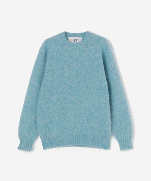 Laurence J Smith（ローレンスジェイスミス）の「LAURENCE J SMITH | シームレスクルーネックセーター WOMEN（ニット/セーター・レディース・サックスブルー/グレー/イエロー/ピンク/ベージュ・S）」の3枚目の写真