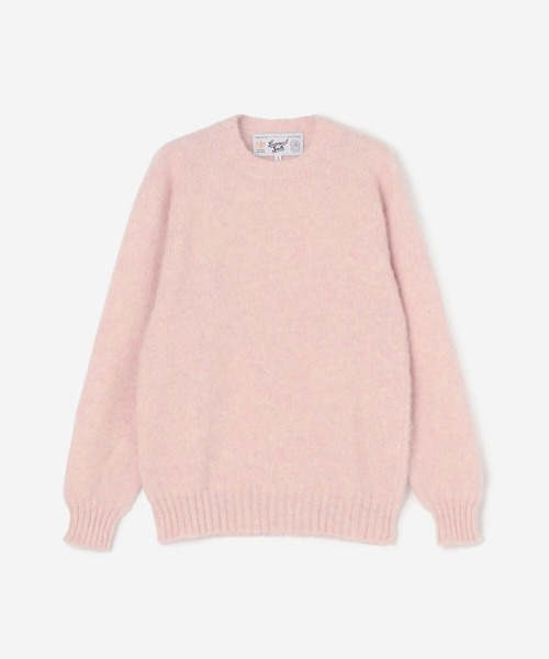 Laurence J Smith（ローレンスジェイスミス）の「LAURENCE J SMITH | シームレスクルーネックセーター WOMEN（ニット/セーター・レディース・サックスブルー/グレー/イエロー/ピンク/ベージュ・S）」の5枚目の写真