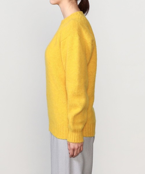 Laurence J Smith（ローレンスジェイスミス）の「LAURENCE J SMITH | シームレスクルーネックセーター WOMEN（ニット/セーター・レディース・サックスブルー/グレー/イエロー/ピンク/ベージュ・S）」の9枚目の写真