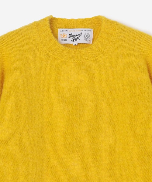Laurence J Smith（ローレンスジェイスミス）の「LAURENCE J SMITH | シームレスクルーネックセーター WOMEN（ニット/セーター・レディース・サックスブルー/グレー/イエロー/ピンク/ベージュ・S）」の13枚目の写真