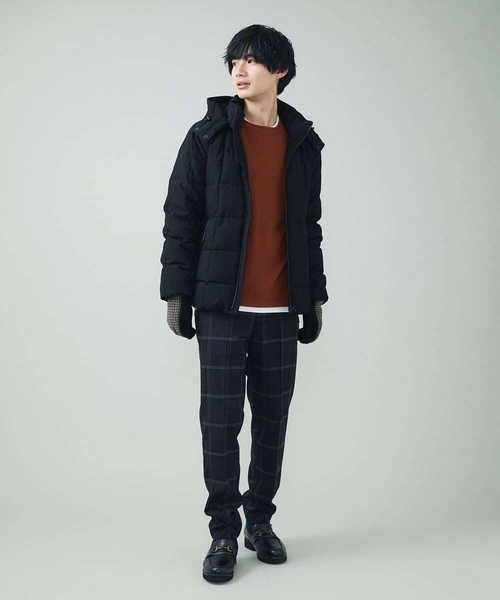 a.v.v（アーヴェヴェ）の「【2SET/S-XXL】カットソー付きアゼダブルフェイスプルオーバー（アンサンブル・メンズ・ブラック/ベージュ/ブルー/グリーン/ボルドー/オレンジ・44/52/48/46/50）」の7枚目の写真