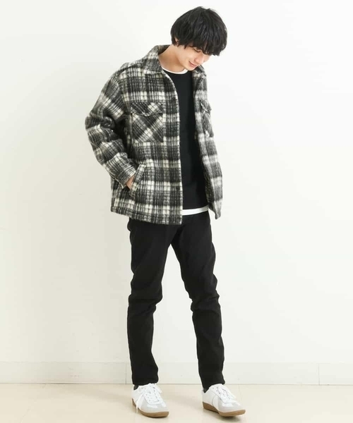 a.v.v（アーヴェヴェ）の「【2SET/S-XXL】カットソー付きアゼダブルフェイスプルオーバー（アンサンブル・メンズ・ブラック/ベージュ/ブルー/グリーン/ボルドー/オレンジ・44/52/48/46/50）」の20枚目の写真