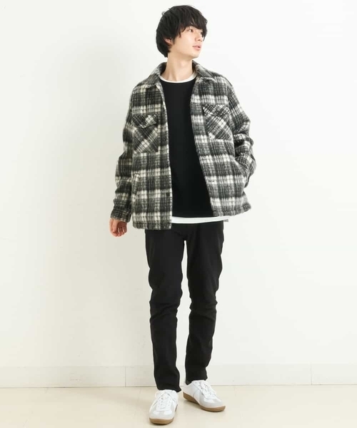 a.v.v（アーヴェヴェ）の「【2SET/S-XXL】カットソー付きアゼダブルフェイスプルオーバー（アンサンブル・メンズ・ブラック/ベージュ/ブルー/グリーン/ボルドー/オレンジ・44/52/48/46/50）」の21枚目の写真