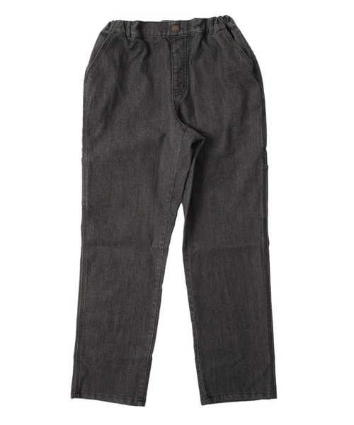 GLAZOS（グラソス）の「【ラクパン】[ワイドテーパード]デニム・ペインターパンツ（その他パンツ・キッズ・インディゴブルー/ブラック/グレイッシュブルー・140cm/150cm/160cm/170cm）」の2枚目の写真