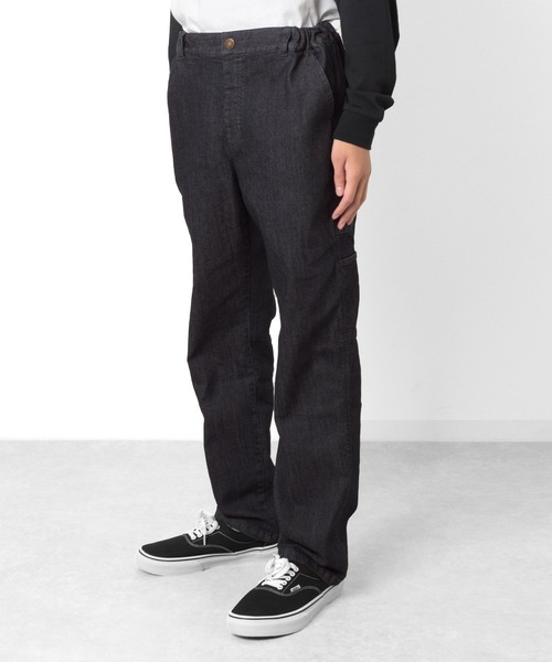 GLAZOS（グラソス）の「【ラクパン】[ワイドテーパード]デニム・ペインターパンツ（その他パンツ・キッズ・インディゴブルー/ブラック/グレイッシュブルー・140cm/150cm/160cm/170cm）」の7枚目の写真