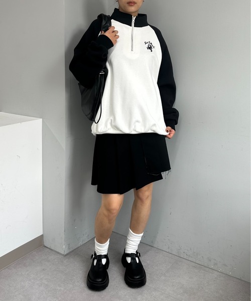 WHO'S WHO gallery(フーズフーギャラリー)の「COOPER FACTビリヤードハーフジップスウェット(スウェット・レディース・ブラック×ホワイト/ブラック/チャコールグレー/ブラック×グレー/アッシュグレー・FREE)」の11枚目の写真