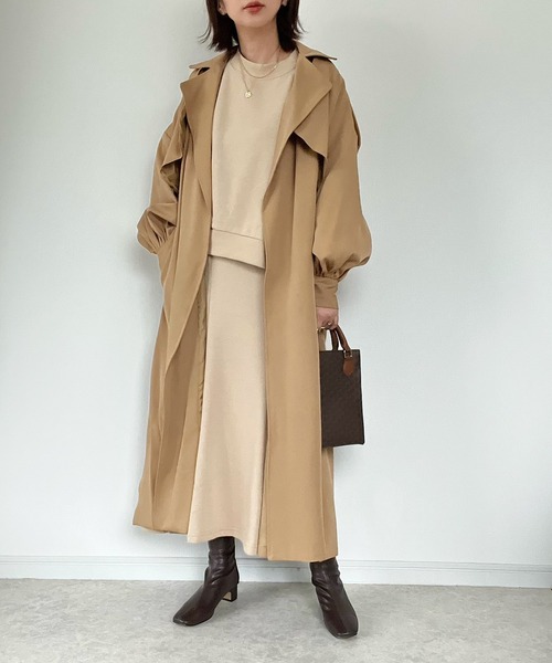 Fizz(フィズ)の「【maiko_wear × Fizz コラボ】 前後差裏毛スウェット(スウェット・レディース・ブラック/ベージュ/チャコール・M)」の6枚目の写真