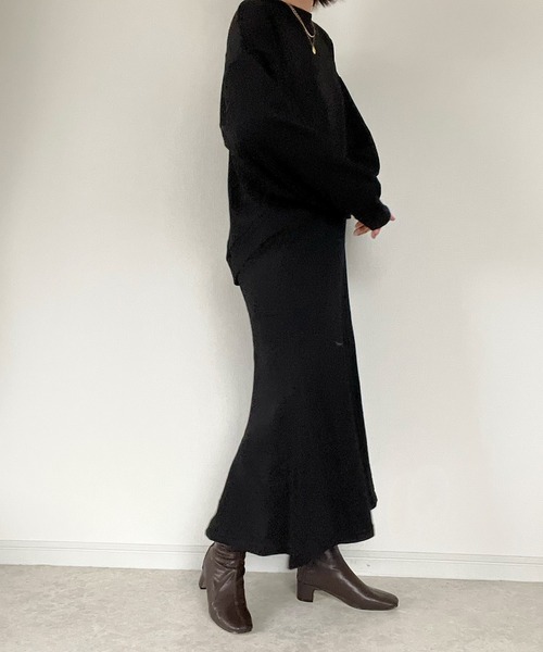 Fizz(フィズ)の「【maiko_wear × Fizz コラボ】 前後差裏毛スウェット(スウェット・レディース・ブラック/ベージュ/チャコール・M)」の14枚目の写真