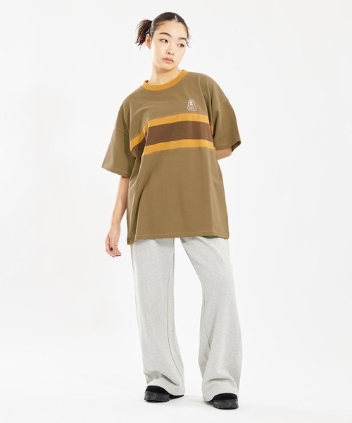 Amazon | [エックスガール] カジュアルトップス CONTRAST STRIPE