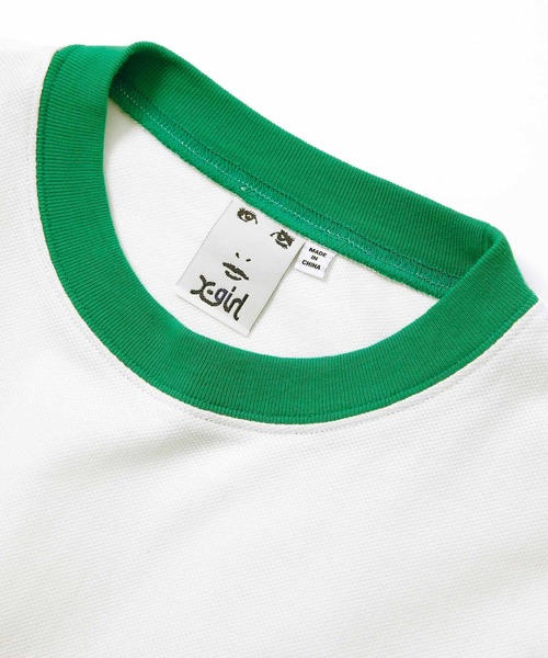 X-girl(エックスガール)の「CONTRAST STRIPE S/S TEE(Tシャツ/カットソー・レディース・ブラック/ホワイト/ブラウン・S/M)」の15枚目の写真