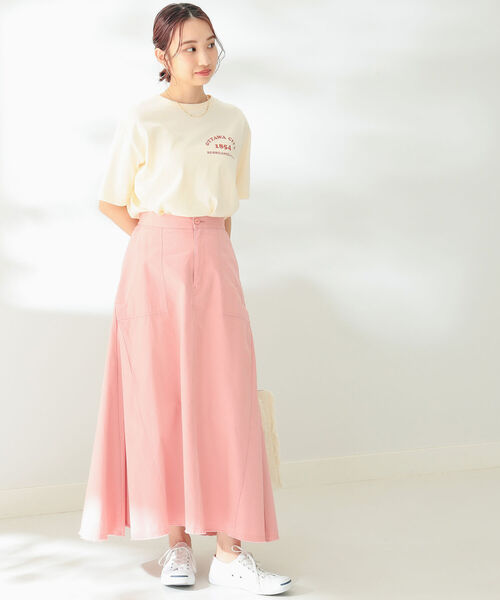 B:MING by BEAMS（ビーミングバイビームス）の「B:MING by BEAMS / ミリタリー ロング スカート（スカート・レディース・オリーブ/ピンク・SMALL/MEDIUM）」の3枚目の写真