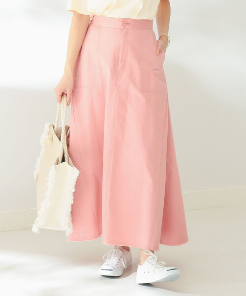 B:MING by BEAMS（ビーミングバイビームス）の「B:MING by BEAMS / ミリタリー ロング スカート（スカート・レディース・オリーブ/ピンク・SMALL/MEDIUM）」の5枚目の写真