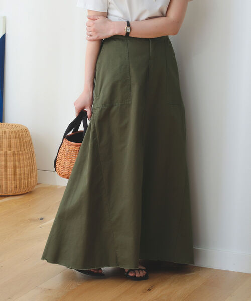 B:MING by BEAMS（ビーミングバイビームス）の「B:MING by BEAMS / ミリタリー ロング スカート（スカート・レディース・オリーブ/ピンク・SMALL/MEDIUM）」の6枚目の写真