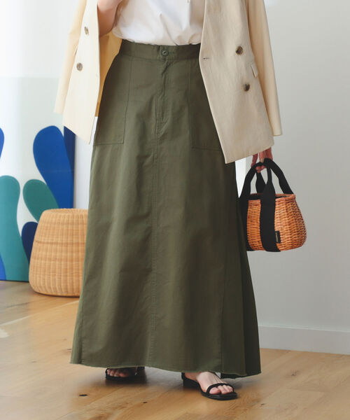 B:MING by BEAMS（ビーミングバイビームス）の「B:MING by BEAMS / ミリタリー ロング スカート（スカート・レディース・オリーブ/ピンク・SMALL/MEDIUM）」の8枚目の写真