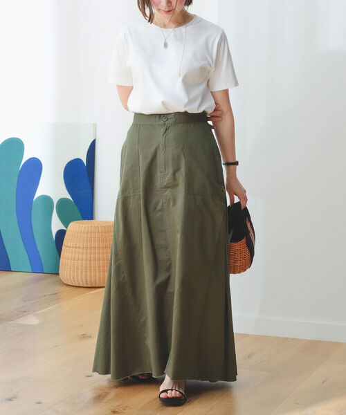 B:MING by BEAMS（ビーミングバイビームス）の「B:MING by BEAMS / ミリタリー ロング スカート（スカート・レディース・オリーブ/ピンク・SMALL/MEDIUM）」の10枚目の写真