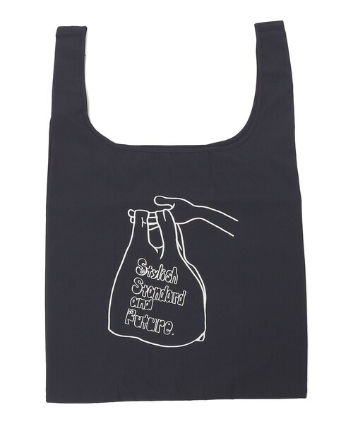 SHIPS（シップス）の「BRING×SHIPS ECOバッグ 中（エコバッグ/サブバッグ・レディース・ネイビー/ホワイト・ONE SIZE）」の2枚目の写真