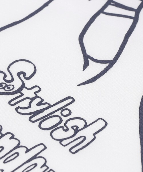 SHIPS（シップス）の「BRING×SHIPS ECOバッグ 中（エコバッグ/サブバッグ・レディース・ネイビー/ホワイト・ONE SIZE）」の7枚目の写真