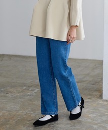 ハイウエストストレートデニム