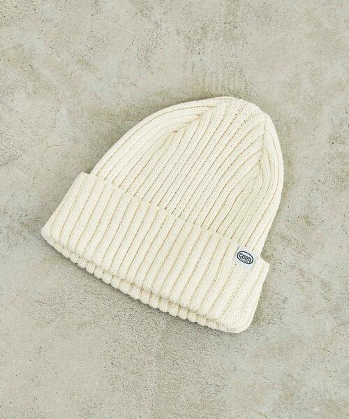 coen(コーエン)の「コットンビーニー(ニットキャップ/ビーニー・レディース・オフホワイト/グレー/ネイビー・FREE)」の4枚目の写真
