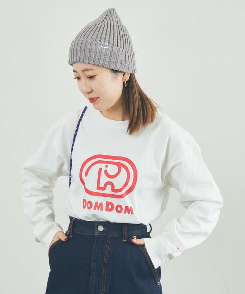 coen(コーエン)の「コットンビーニー(ニットキャップ/ビーニー・レディース・オフホワイト/グレー/ネイビー・FREE)」の6枚目の写真