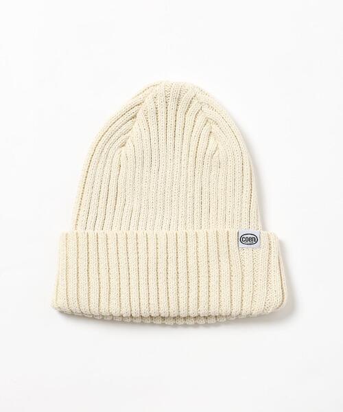 coen(コーエン)の「コットンビーニー(ニットキャップ/ビーニー・レディース・オフホワイト/グレー/ネイビー・FREE)」の10枚目の写真