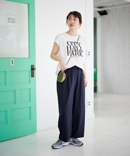 JOURNAL STANDARD（ジャーナルスタンダード）の「■《追加》ウォッシャブルコットンリネンVISワイドパンツ（その他パンツ・レディース・ブルー/ブラック/ダークブルー・34/36/38/40）」の19枚目の写真