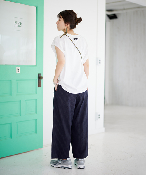 JOURNAL STANDARD（ジャーナルスタンダード）の「■《追加》ウォッシャブルコットンリネンVISワイドパンツ（その他パンツ・レディース・ブルー/ブラック/ダークブルー・34/36/38/40）」の20枚目の写真