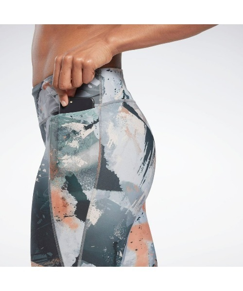 Reebok（リーボック）の「ラックス ボールド タイツ / Lux Bold Tight - AOP（レギンス/スパッツ・レディース・グレー/ブラック・LARGE/MEDIUM/SMALL/X-LARGE/X-SMALL）」の6枚目の写真