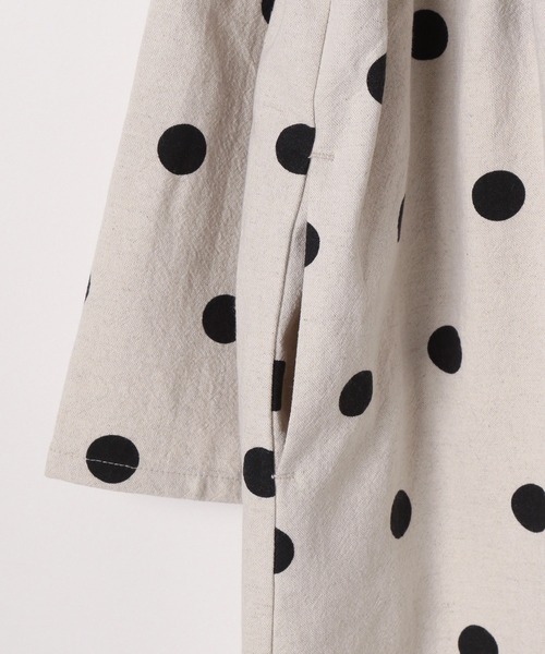 LOWRYS FARM（ローリーズファーム）の「コットン２ＷＡＹワンピース　185629（ワンピース・キッズ・ベージュ/ドット/ブラック・110cm/120cm/130cm/140cm/150cm）」の8枚目の写真