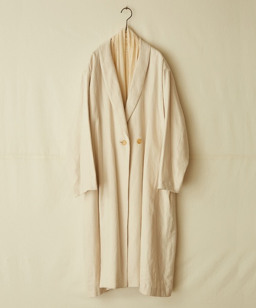 IKKUNA(イクナ)の「shawl-collar coat/ショールカラーコート(その他アウター・レディース・ブラック・1)」の4枚目の写真