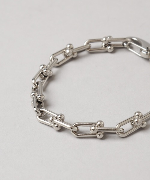 HARE(ハレ)の「【WEB限定】ステンレスリンクチェーンブレス(HARE)(ブレスレット・メンズ・シルバー・FREE)」の5枚目の写真